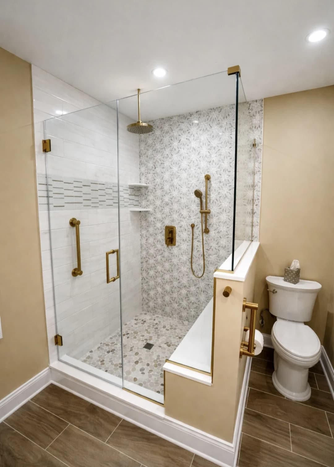 Double Frameless Shower Doors with Ultra-Clear Glass — Short Hills, NJ
